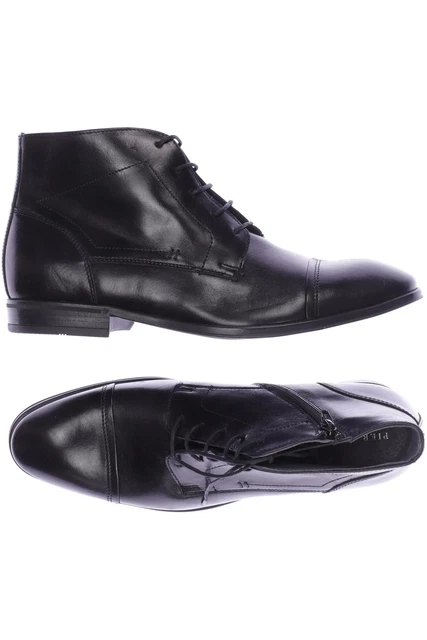 Pier One scarpe basse uomo slipper scarpe robuste taglia EU 41 pelle nera #tmwigkd