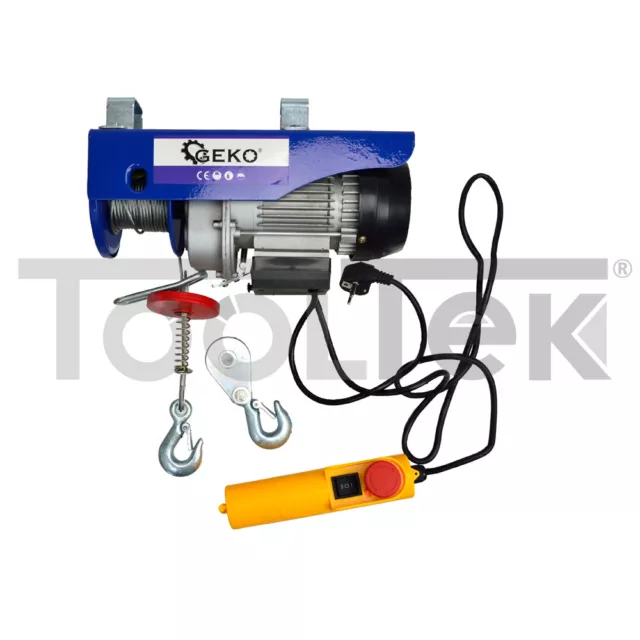 GEKO G01087 PARANCO VERRICELLO ELETTRICO SOLLEVATORE 230V 150Kg 300Kg TOOLTEK