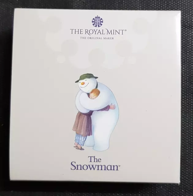 2020 Royal Mint The Snowman 50P Silver Proof Coin Brand New