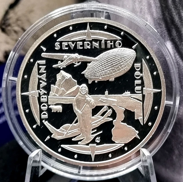NIUE 2021 CONQUEST OF THE NORTH POLE Polar Explorers 1 Oz Silver Proof Coin