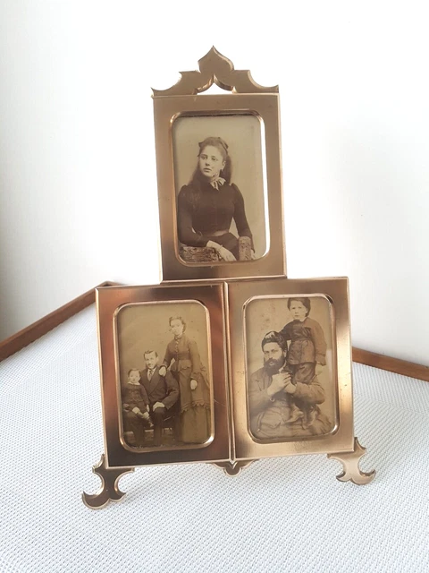 Cadre Photo Support Laiton Baroque – 40 Cm, à Poser (neuf)