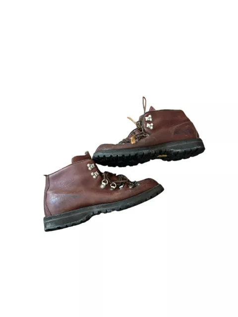 VINTAGE DANNER MOUNTAIN Light Hiking Boots Size 10 D Brown Leather ...