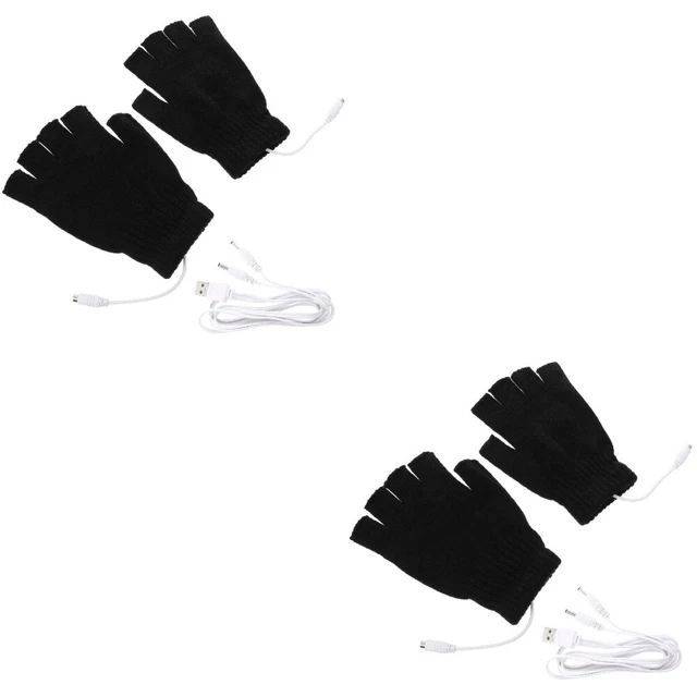 2 Pairs Gants Unisexes À Doigts Complets De Charge Hommes Femmes Des Sports