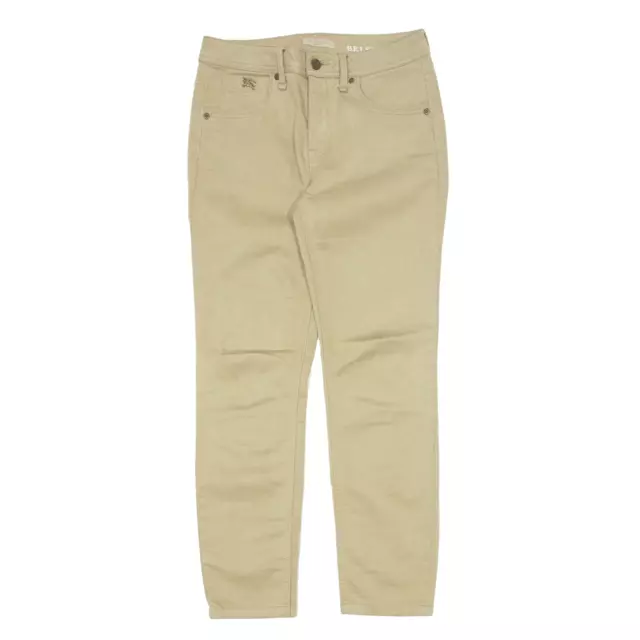 Pantaloni tagliati Burberry Brit beige slim skinny donna W28 L26