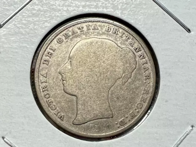 1839 Great Britain Silver Shilling