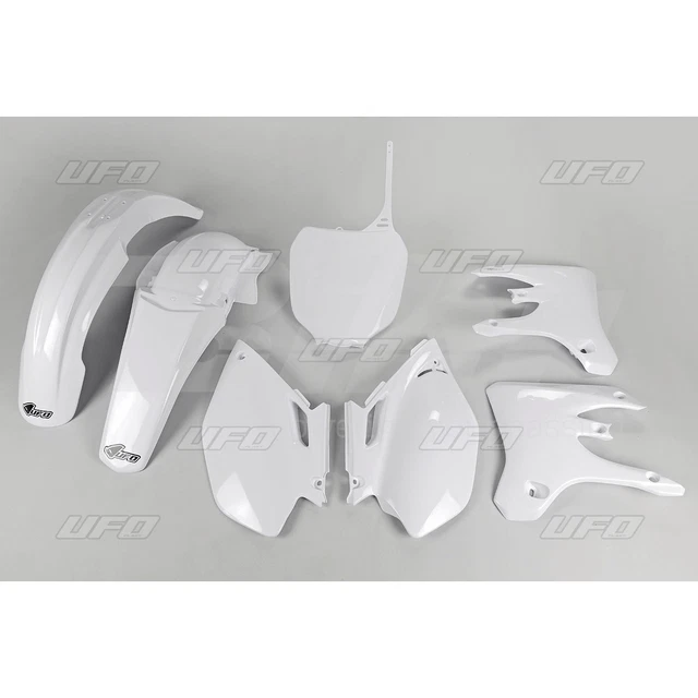 Kit Complet De Carénage Blanc UFO PLAST Pour Yamaha YZ 125 (années 2000-2001) - Pièces De Remplacement Motocross