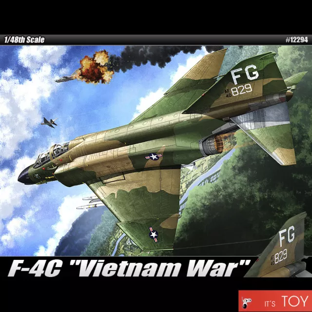 Academy 1/48 USAF F-4C "Vietnam War" Phantom Aircraft Plastic model kit #12294 Academy 1/48 USAF F-4C "Vietnam War" Phantom Aircraft Plastic model kit #12294