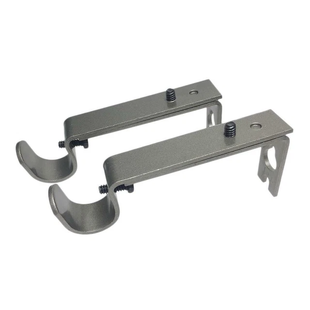 2pcs Extendable Curtain Rod Bracket Drapery  Holder For 19.05mm Dia Rods