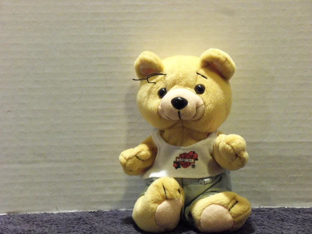 Vintage 1998 Harley-Davidson Evo Bean Bag Plush Bear