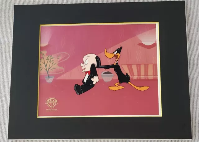 Elmer Fudd Daffy Duck Box Office Bunny Warner Bros Animation Production Cel Loa