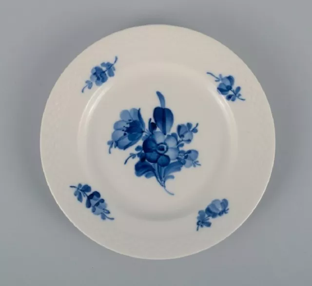 Ten Royal Copenhagen Blue Flower Braided cake plates. 3