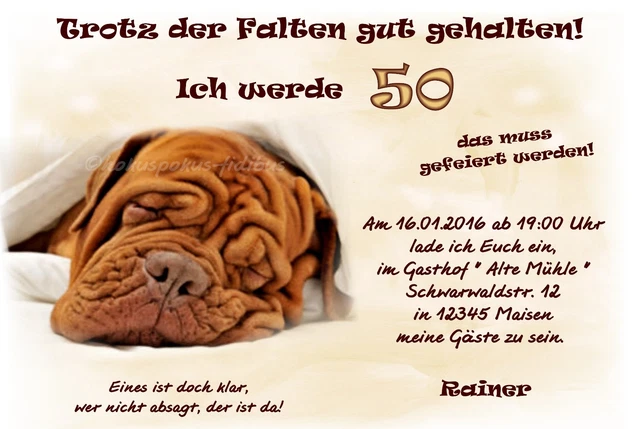 20 LUSTIGE EINLADUNGSKARTEN Geburtstag Einladungen JEDES ALTER 30 40 50
