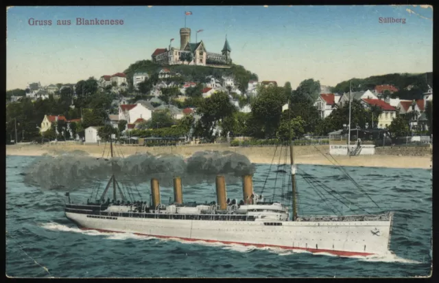 (D9078) AK Gruss aus Blankenese, Hamburg