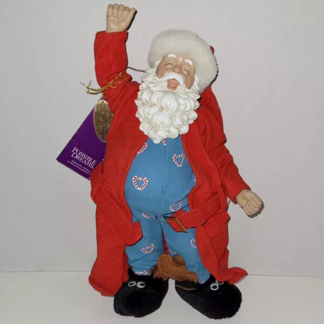 CLOTHTIQUE Possible Dreams Nighty Night Nick Christmas Santa 2002 #713234