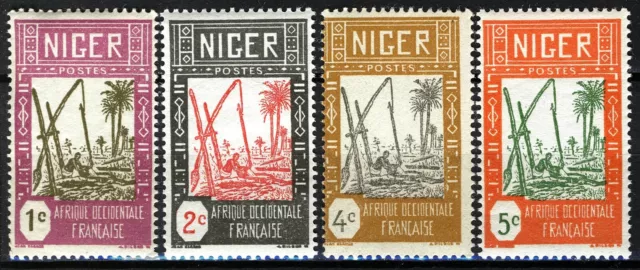 French Niger 1926-27, 1-5c Well MNH, Yv 29-32