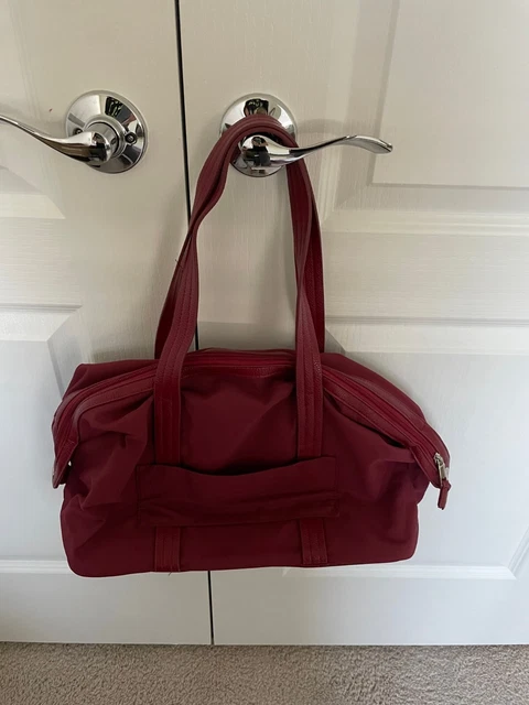 Samantha Brown TO GO Multi Compartment Travel Tote BURGUNDY  nwt 4