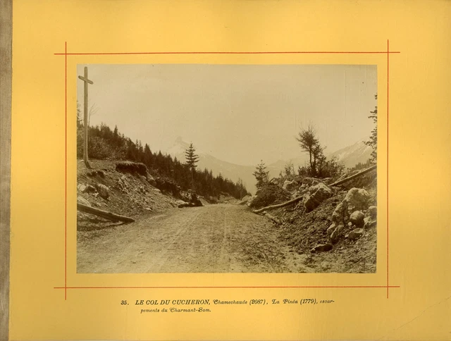 France, Le Col du Cucheron, Chamechaude, La Pparagrapha Vintage albumen print.  Strip