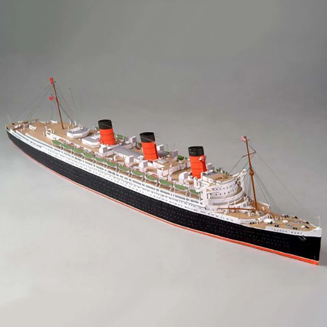BRITISH QUEEN MARY Cruises 3D Paper Model Ship Model 1:400 ScaP F3 EUR 9,59 - PicClick FR