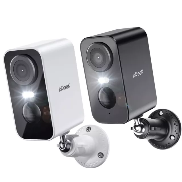 ieGeek 2K Wireless Outdoor Security Camera Home WiFi Battery CCTV System Alexa