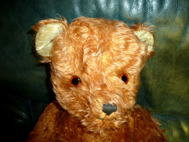 Ours En Peluche Ancien - Environ 60 Cm De Haut - Occasion, Parfait Pour Collection Ou Décoration Vintage