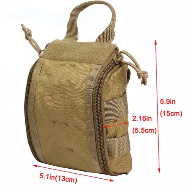 Sac Médical Pratique Et Portable Tactique Compact Molle EMT First Aid Pouch Bag 2