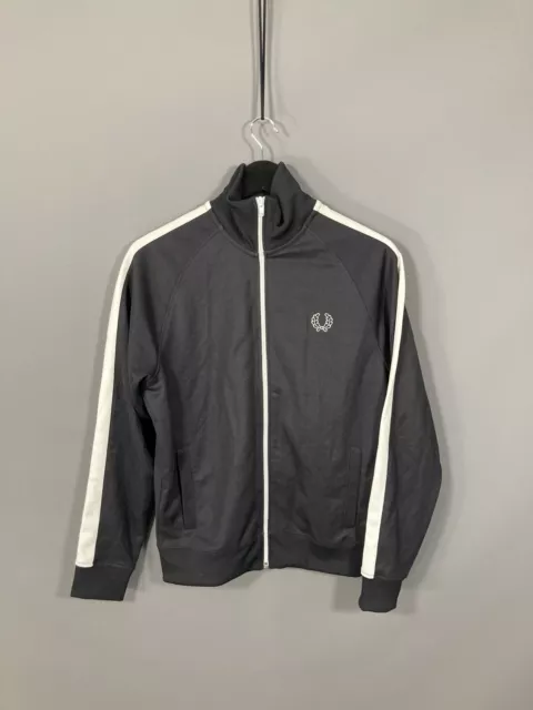 FRED PERRY FULL ZIP Track Top - Small - Black - Great Condition - Men’s