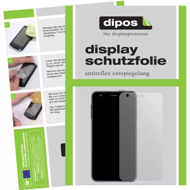 2x Schutzfolie für Umi Touch X (5,5 Zoll) matt Displayschutzfolie Folie dipos