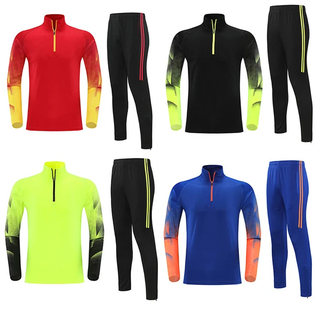 Tuta da corsa sportiva junior ragazzi ragazze calcio bambino pantaloni top tuta da allenamento