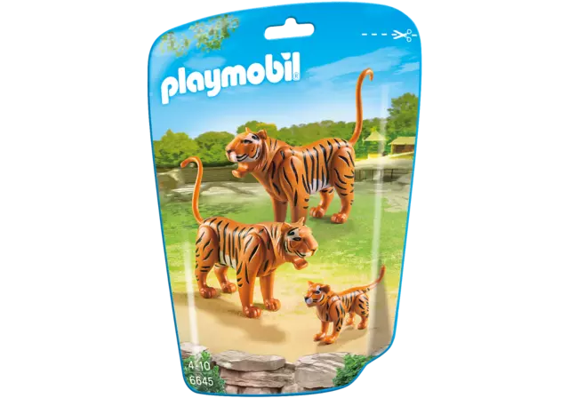 PLAYMOBIL ® 6645 Famille de tigre avec bébé / Tiger family / Neuf - New - nuevo