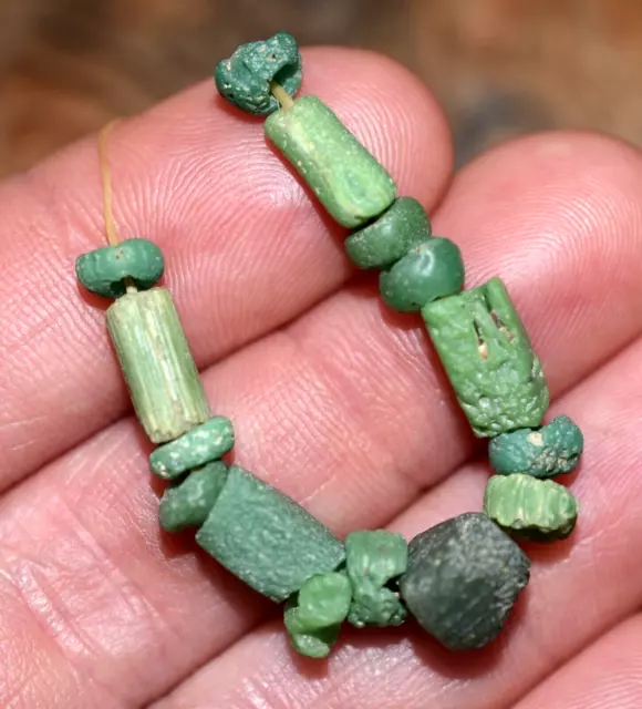 Rare Ancient Glass Excavated Dig Beads Afghanistan Trade Circa 1000 Years Old