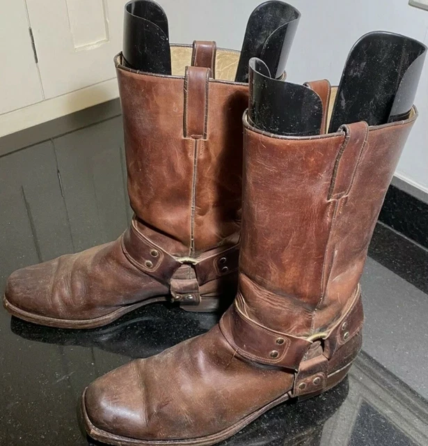 R SOLES COWBOY Boots Mens Brown Boots Size 12 46 Judy Rothchild