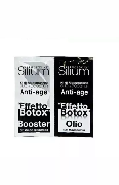 Silium Kit Ricostruzione Capelli Anti-Age Con Olio Di Macadamia  2 X 12Ml