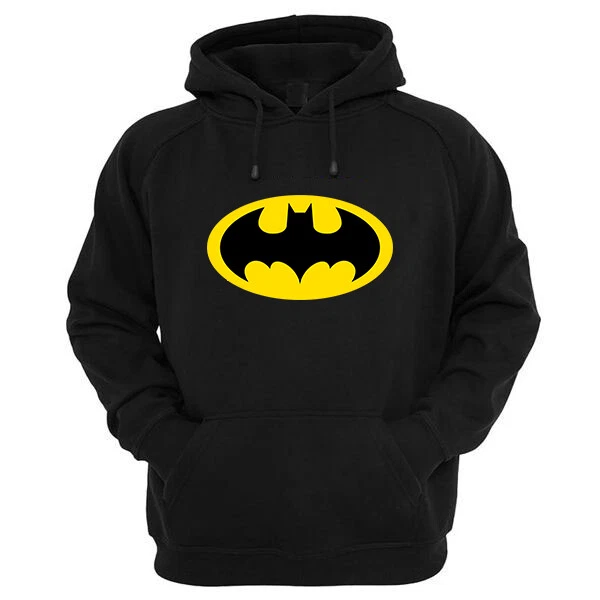 BATMAN SUPERHERO LOGO Hoodies Official DC Comics Graphic Warm