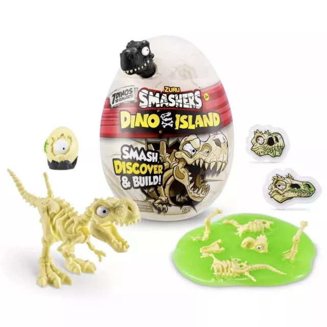 Zuru Smashers Smash And Build Dino Island Egg Mystery Capsule Kids Toy 3y+