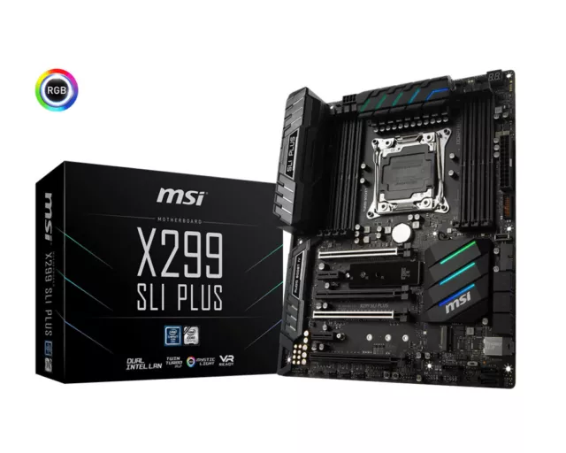 MSI X299 SLI PLUS Motherboard mit Intel Core I7-7800X 16 GB DDR4 RAM+Towerkühler