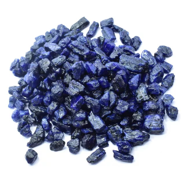 Natural Uncut Rough Blue Sapphire 250 Ct CERTIFIED Loose Gemstone Lot 2