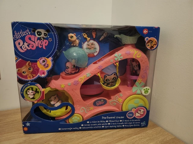 LITTLEST PET SHOP Paw Powered Cruiser Car Playset 12 Pets Extras Aftermarket Cat EUR 68,38