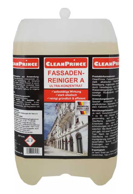 Façade Plus Propre Alcalin Façades Nettoyeur 5 Litre Béton Pierre Marbre Putz