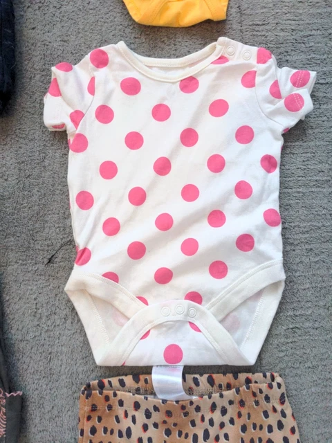 Massive bundle baby girls 3-6 months clothes winter/spring dress top leggings+ 7
