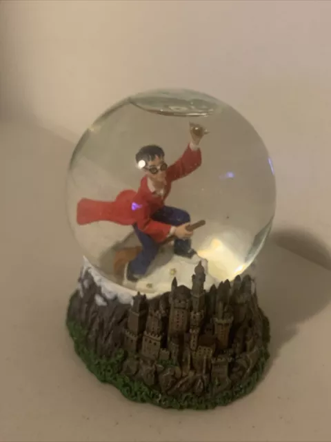 RARE Harry Potter Quidditch Snow Globe Warner Bros 2000 RETIRED