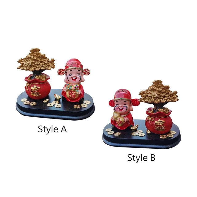 Statua Del Cavallo Della Ricchezza KESOTO – Figura Feng Shui Con Movimento Solare, Porta Fortuna, Rosso, Per Scrivania E Cruscotto