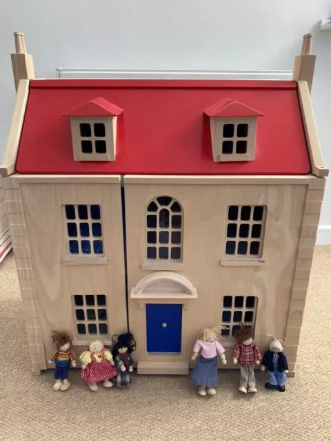 Pintoy wooden dolls sales house