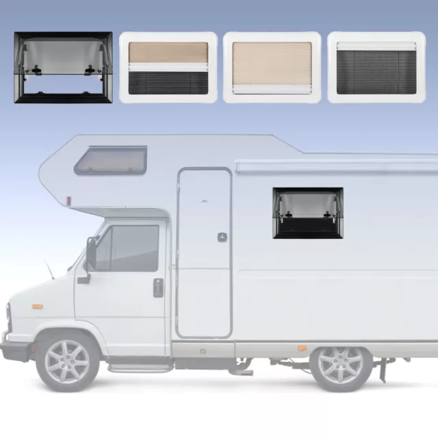 RV Push Out Window Right Angle Double Layer Acrylic Glass UV Proof Trailer