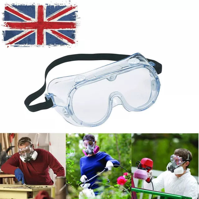 Anti-Fog Vent Glasses Safety Goggles Protective Eye Protection Lab Work PPE Wear