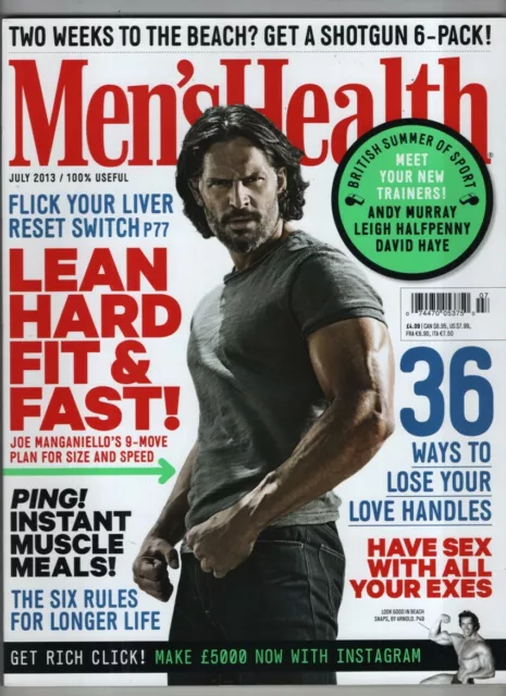 Men's Health Mag Joe Manganiello Instant Muscle Meals July 2013 032522RNON