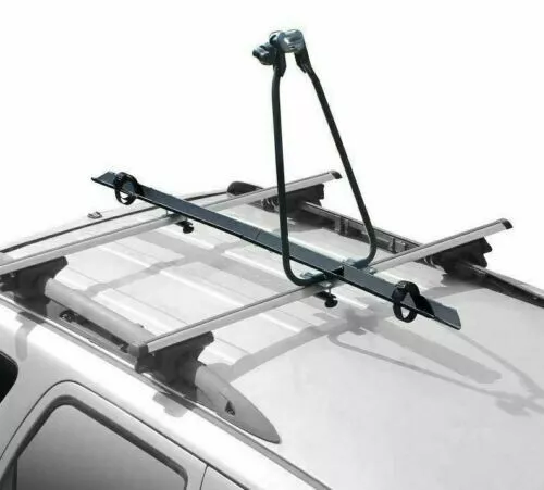 4x Steel Car Roof Mounted Lockable Bike Bicycle Carrier Fork Rack