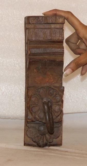 Vintage Old Wood Entryway Wall Key Holder/Hanger/Coat Hooks 11603_116 2