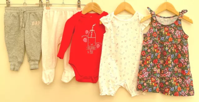 Baby Girls Bundle Of Clothing Age 6-9 Months H&M Gap F&F