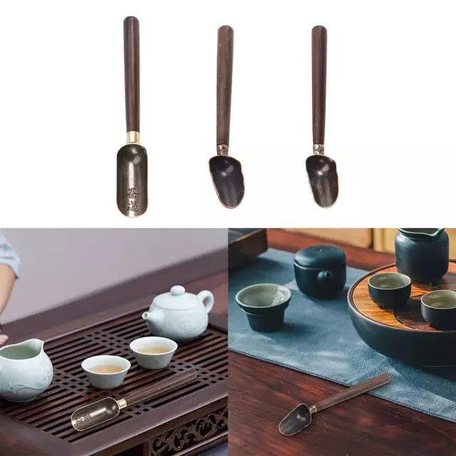Accessori per set da tè con pala da tè in rame retrò Kung Fu cinese