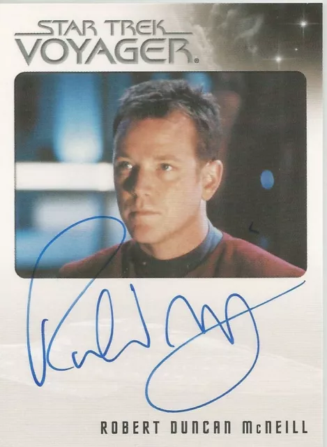 Star Trek Voyager Helden & Schurken: Robert Duncan McNeill ""Tom"" Autogrammkarte